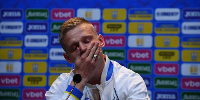 Elsírta magát a Manchester City ukrán focistája, amikor a háborúról kérdezték - videó