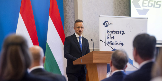 Szijjártó Péter: Újabb 7,6 milliárd forintos beruházást hajt végre az Egis Körmenden