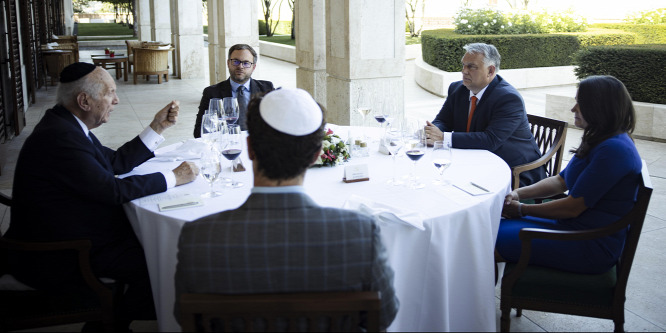 Orbán Viktor és Novák Katalin Arthur Schneier főrabbival tárgyalt