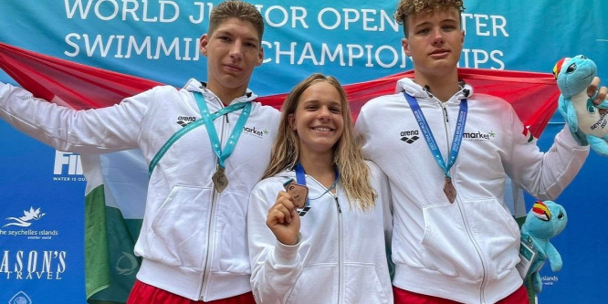 Fantasztikusan szerepeltek a magyar úszók a junior nyíltvízi úszó-vb-n