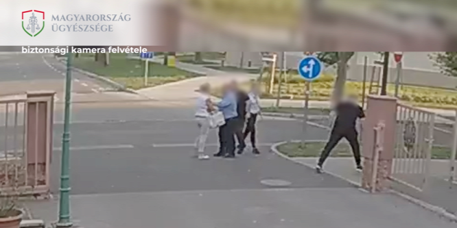 Rátámadt az egyik rendészre egy nő a kaposvári kórház területén - Videó