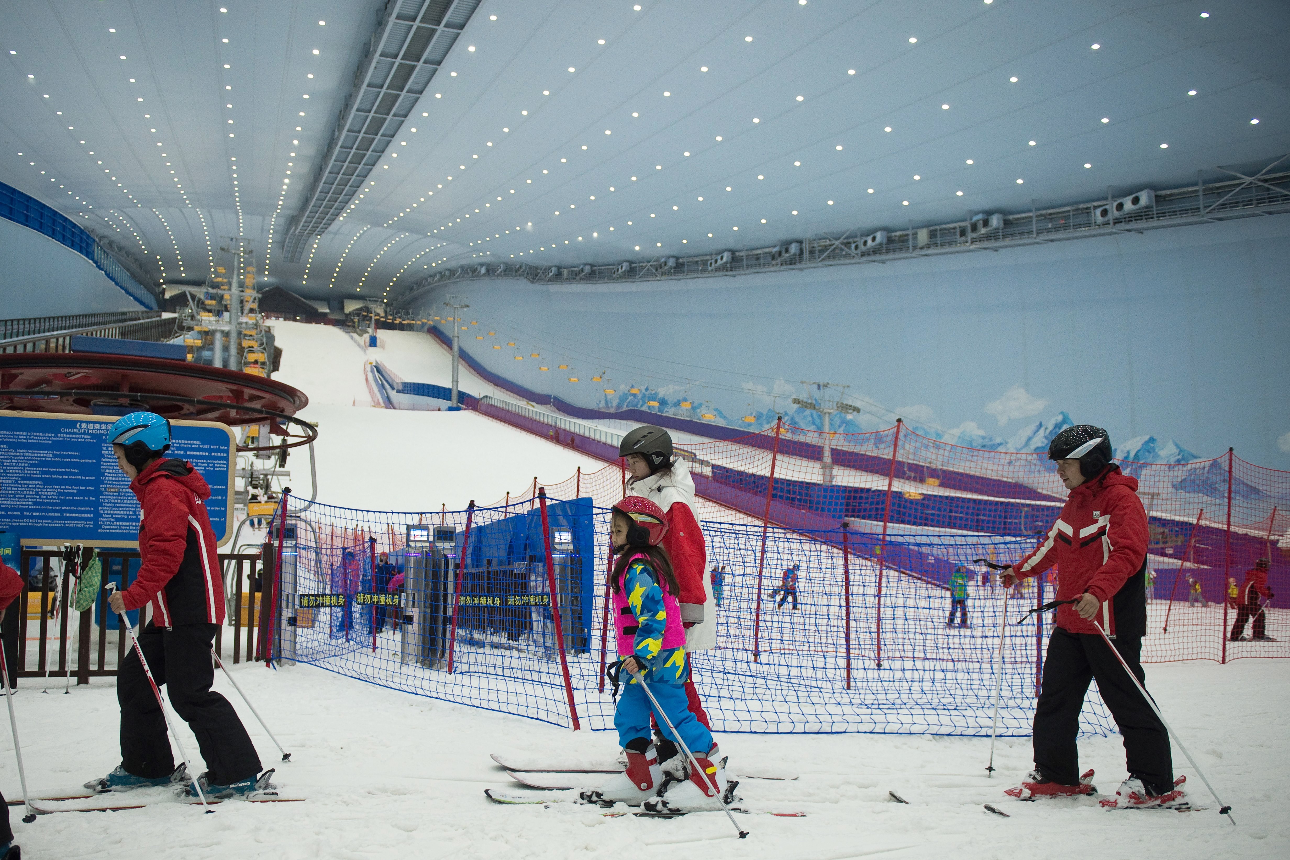 A Harbin Wanda Indoor Ski and Winter Sports Resort