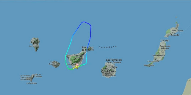 Forrás: Flightradar24.com