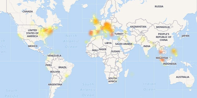 Forrás: Downdetector
