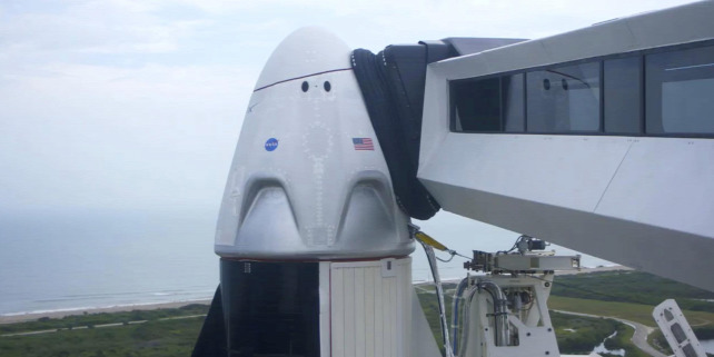 Forrás: MTI/AP/SpaceX/-