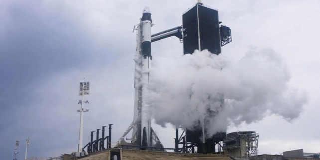 Forrás: MTI/AP/SpaceX/-